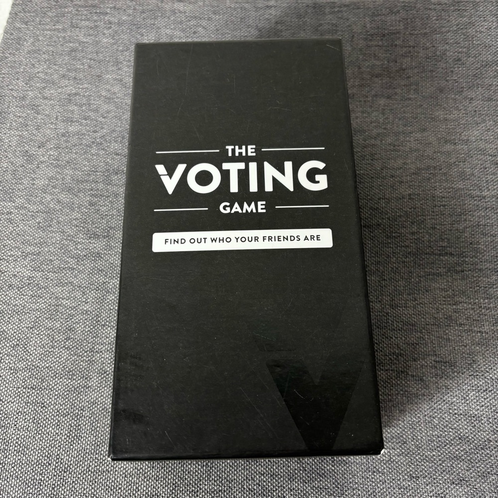 The Voting Game - Black Card Game- Game Night, Group Card Game